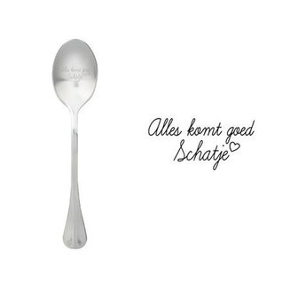 One Message Spoon &quot;Alles komt goed schatje&quot;