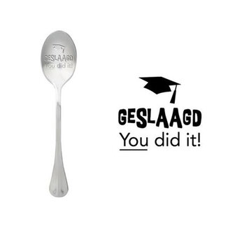 One Message Spoon &quot;Geslaagd You did it&quot;