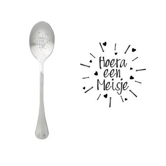 One Message Spoon &quot;Hoera een meisje&quot;