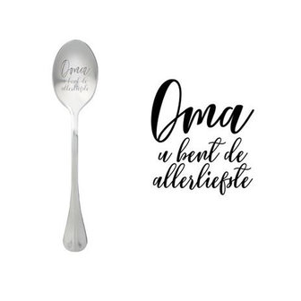 One Message Spoon &quot;Oma u bent de allerliefste&quot;