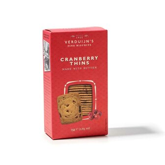 Verduijn&#039;s Fine Biscuits - Cranberry Thins