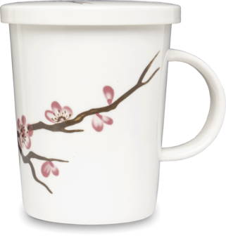 Theebeker met filter &quot;sakura&quot;