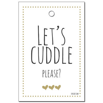 Mini card Let&#039;s cuddle