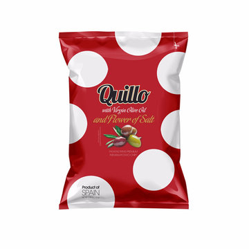 Quillo Chips 100% Olive Oil and Flower of Salt 130 gram