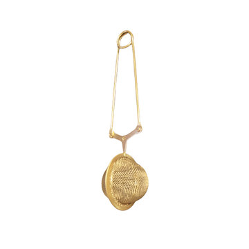 Theeknijper Ei ø 45 mm GOUD