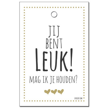 Mini card Jij bent leuk!